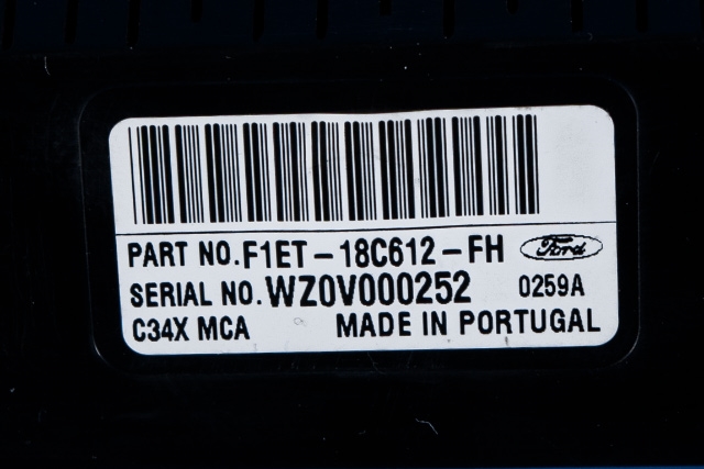 Varmeapparat betjening til Ford Focus, electric 2012-2018  (FORD|F1ET-18C612-FH|)