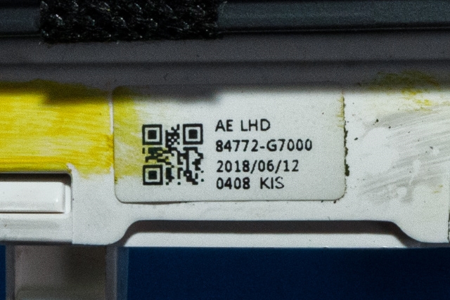 Dashbord diverse til Hyundai Ioniq Electric 2016-2019 (Fase 1) (HYUNDAI|84772-G7000|)