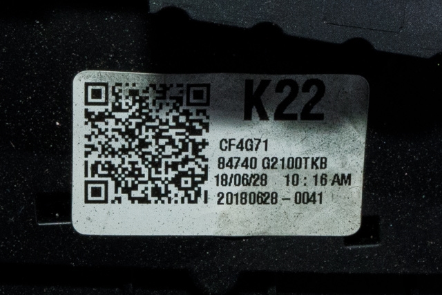 Dashbord friskluftdyse midtkonsoll til Hyundai Ioniq Electric 2016-2019 (Fase 1)  (HYUNDAI|84740-G2100|)