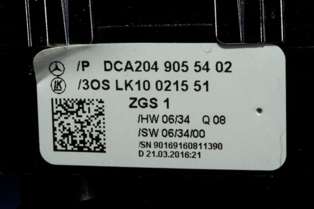 Bryter ruteheis førerdørspanel til Tesla Model X 2016-->>  (LUK|10 0215 51|A 204 905 54 02|)
