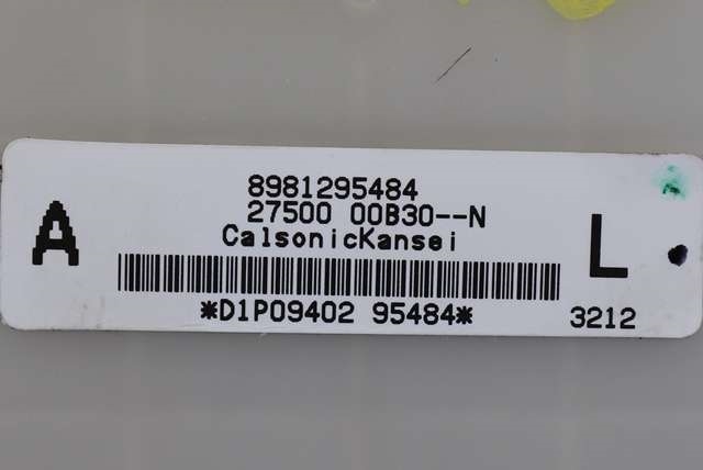 Varmeapparat betjening til Isuzu D-Max 2012-2017 (Type II, Fase 1) (CALSONIC|27500-00B30|8981295484|)
