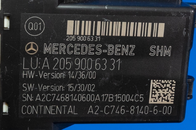 Styreenhet sete til Mercedes GLC 2015-2022 (X253) (X253) (MERCEDES|A 205 900 63 31|)