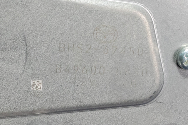 Viskermotor bakrute til Mazda 3 2016-2019 (Type III, Fase 2) (DENSO|849600-0830|BHS2-67-450|)