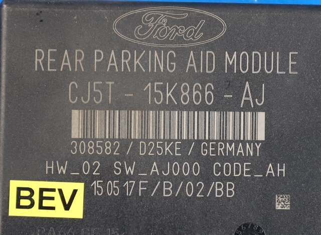 Styreenhet parkering til Ford Focus, electric 2012-2018 (FORD|CJ5T-15K866-AJ|)