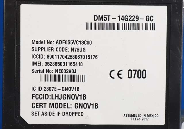 Styreenhet diverse til Ford Focus, electric 2012-2018  (FORD|DM5T-14G229-GC|)