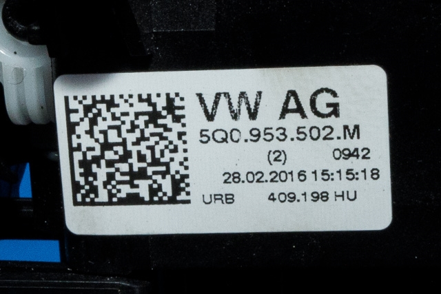 Bryter combi til VW Passat 2015-2019 (Fase 1) (B8) (B8) (VAG|3Q0 953 521 EJ|)