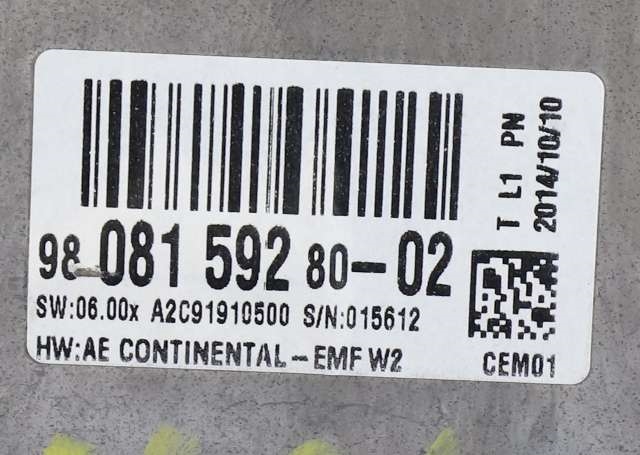 Bilstereo navigasjon skjerm til Peugeot 508 2014-2018 (Type I, Fase 2)  (PEUGEOT|98 081592 80|)