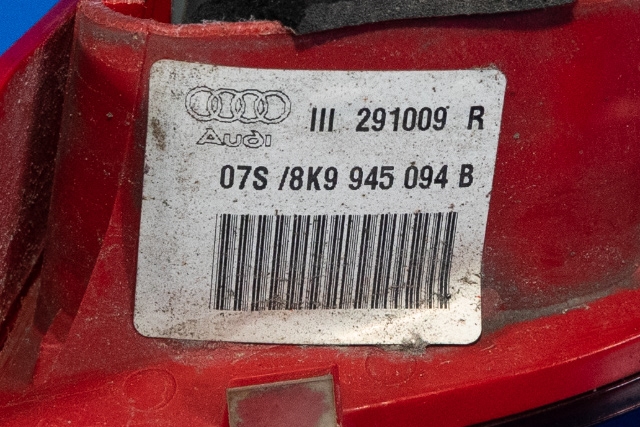 Baklykt høyre indre til Audi A4 2007-2014 (Type IV) (B8) (B8) (VAG|8K9 945 094 B|)