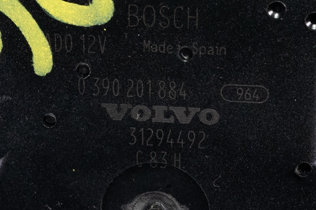 Viskermotor bakrute til Volvo V60/V60 CC 2013-2018 (Type I, Fase 2)  (BOSCH|0 390 201 884|31294492|)