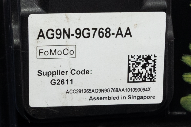Sensor radar til Volvo V70 2007-2013 (Type III, Fase 1)  (FORD|AG9N-9G768-AA|)