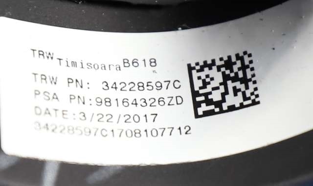 Ratt til Citroën C3 2016-->> (Type III)  (CITROEN|98 164326 ZD|)