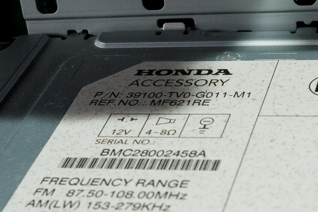 Bilstereo til Honda Civic 2012-2015 (Type IX, Fase 1)  (HONDA|39100-TV0-G011|)