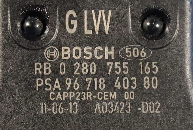 Pedal gass til Citroën DS4 2011-2017  (BOSCH|0 280 755 165|96 718403 80|)