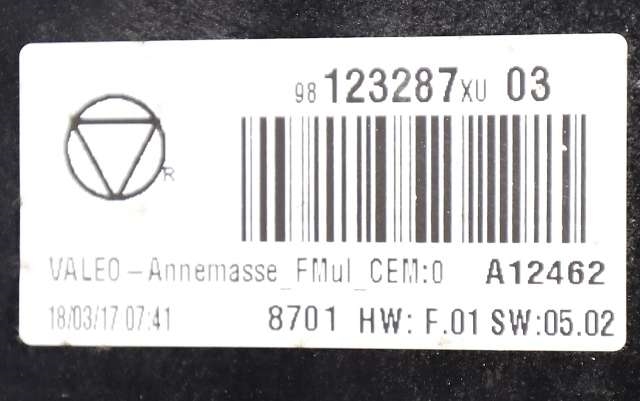 Bilstereo navigasjon skjerm til Citroën C3 2016-->> (Type III) (CITROEN|98 123287 XU|)