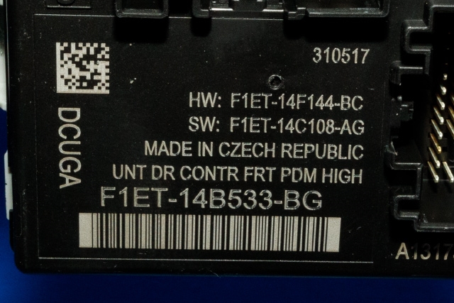 Styreenhet dør høyre foran til Ford Focus, electric 2012-2018 (FORD|F1ET-14B533-BG|)