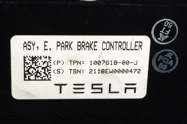 Styreenhet elektrisk parkbrems (EPB - Electric Parking Brake) til Tesla Model S 2016-2021 (Fase 2) (TESLA|1007618-00-J|)