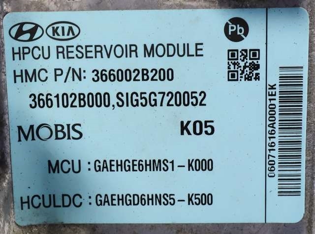 Inverter hybrid til Hyundai Ioniq Hybrid 2016-2019 (Fase 1)  (HYUNDAI|36600-2B200|)