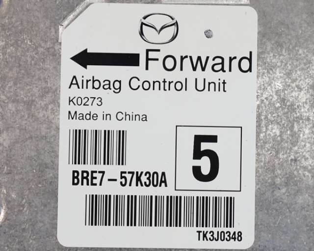 Styreenhet airbag hovedsensor til Mazda 3 2016-2019 (Type III, Fase 2) (MAZDA|BRE7-57-K30A|)