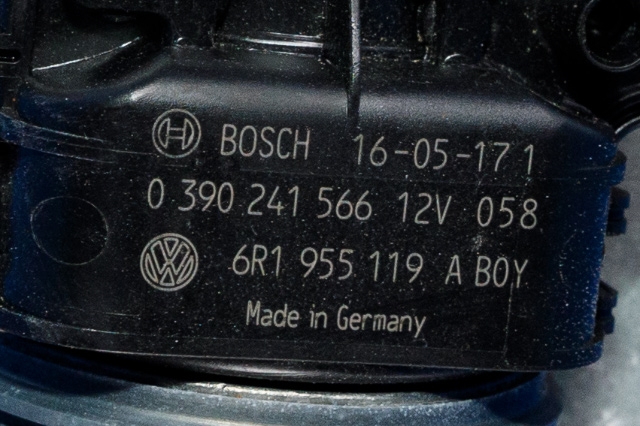 Viskermotor frontrute komplett m/overføring til VW Polo 2014-2017 (Type V, Fase 2)  (VAG|6R1 955 023 C|)