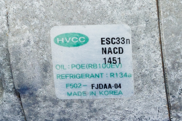 Aircondition kompressor elbil til Kia Soul 2014-2019 (Type II)  (HVCC|F502-FJDAA-04|)
