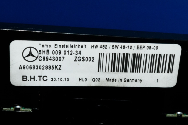 Varmeapparat betjening til Mercedes Sprinter 2013-2018 (Fase 2) (906) (906) (HELLA|5HB 009 012-34|A 906 830 28 85|)