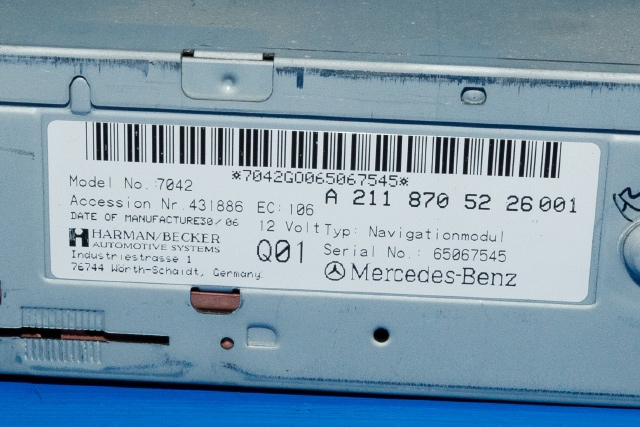 Bilstereo navigasjon spiller til Mercedes CLS 2004-2010 (C219) (C219) (MERCEDES|A 211 870 52 26|)