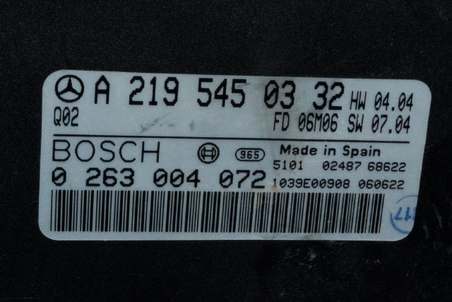 Styreenhet diverse til Mercedes CLS 2004-2010 (C219) (C219) (BOSCH|0 263 004 072|A 219 545 03 32|)