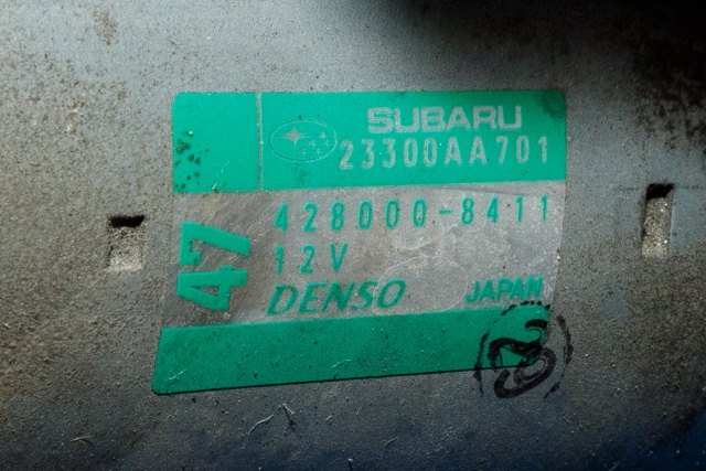 Starter til Subaru XV 2012-2017 (Type I)  (DENSO|428000-8411|23300-AA701|)