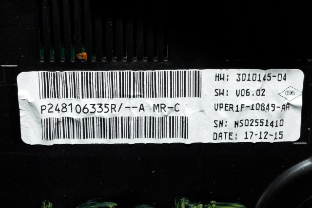 Instrumentpanel til Renault Megane 2016-->> Type IV  (RENAULT|2481 06335R|)
