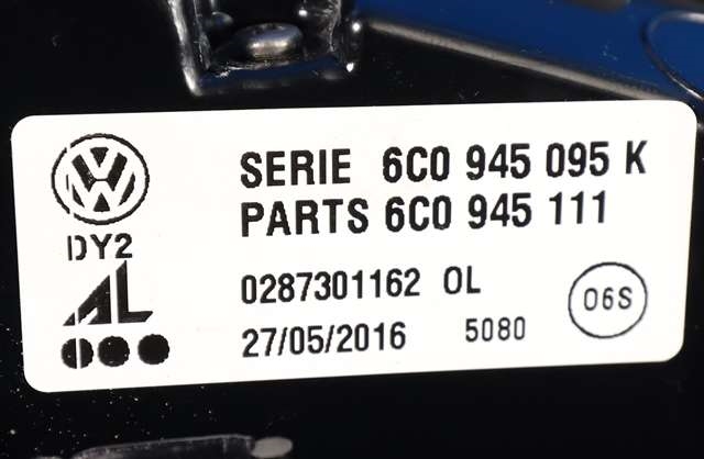 Baklykt venstre til VW Polo 2014-2017 (Type V, Fase 2) (VAG|6C0 945 095 K|)