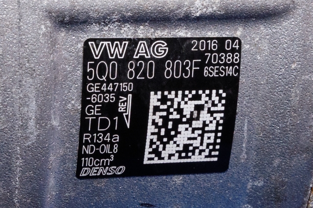 Aircondition kompressor til VW Transporter / Caravelle 2015-2019 (T6) (T6) (DENSO|447150-6035|5Q0 820 803 F|)