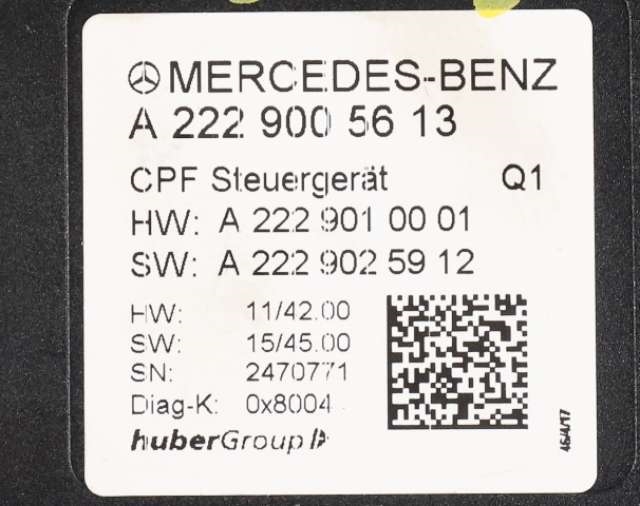Styreenhet parkering til Mercedes GLC 2015-2022 (X253) (X253) (MERCEDES|A 222 900 56 13|)