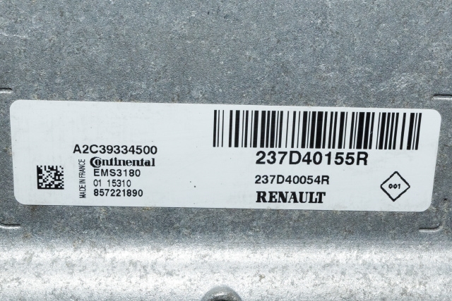 Styreenhet motor til Renault Zoe 2013-2019 (Fase 1) (CONTINENTL|A2C39334500|237D 40155R|)