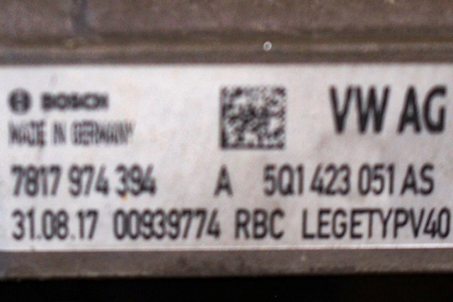 Tannstang elektrisk til VW e-Golf 2017-2020 (Fase 2) (VAG|5Q1 423 051 AS|5Q0 909 144 T|)