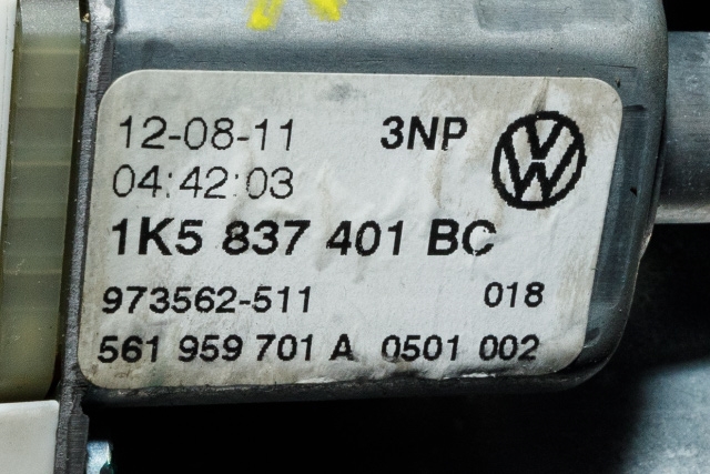 Ruteheis venstre foran til VW Golf VI 2008-2012 (VAG|1K5 837 401 BC|)