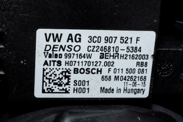 Varmeapparat motor til VW Golf VI 2008-2012 (VAG|1K1 820 015 K|)