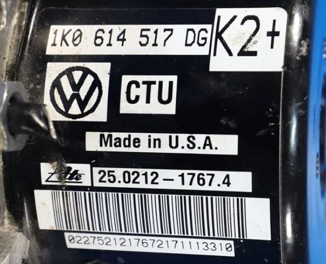 ABS sentral til VW Golf VI 2008-2012 (VAG|1K0 614 517 DG|1K0 907 379 BJ|)