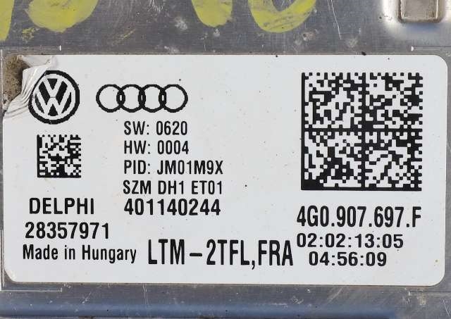 Styreenhet lys (LCM - Light Control Module) til Audi A6 2011-2014 (Type IV, Fase 1) (C7) (C7) (VAG|4G0 907 697 F|)
