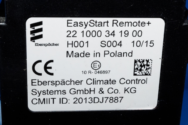 Styreenhet diverse til Ford Ranger 2012-2015 (EBERSPACHR|221000341900|)