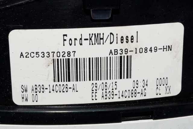 Instrumentpanel til Ford Ranger 2012-2015 (FORD|AB39-10849-HN|)