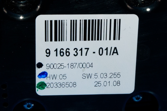 Varmeapparat betjening bak til BMW X6 2008-2014 (E71/E72) (E71/E72) (BMW|9 166 317|)