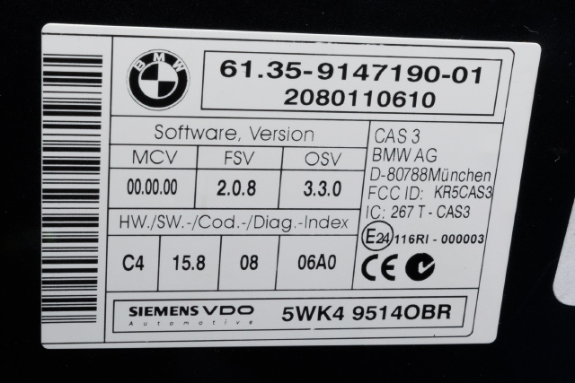 Styreenhet diverse til BMW X6 2008-2014 (E71/E72) (E71/E72) (BMW|9 147 190|)