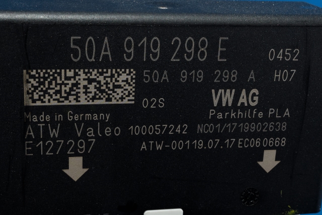 Styreenhet parkering til VW e-Golf 2017-2020 (Fase 2)  (VAG|5QA 919 298 E|)