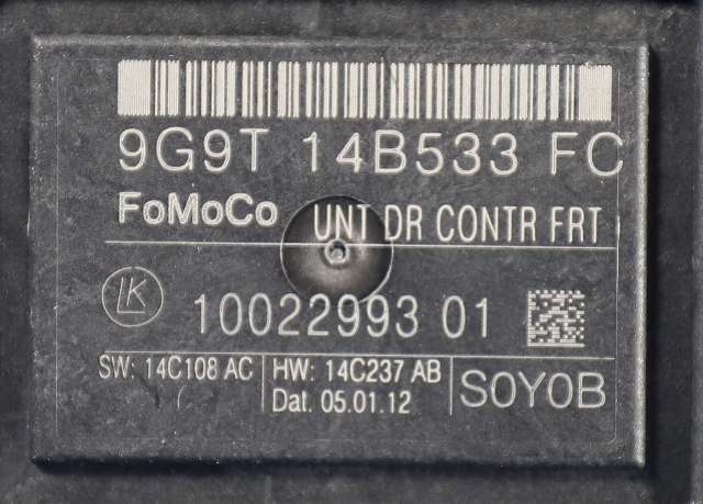 Styreenhet dør høyre foran til Ford Mondeo 2011-2014 (Type IV, Fase 2) (FORD|9G9T-14B533-FC|)