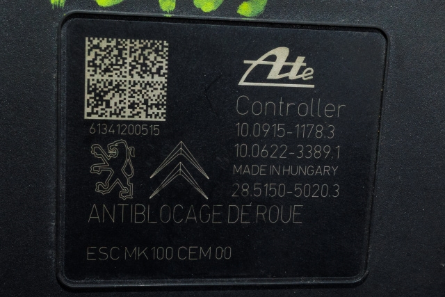 ABS sentral til Peugeot 208 2012-2019 (Type I)  (PEUGEOT|98 068917 80|)
