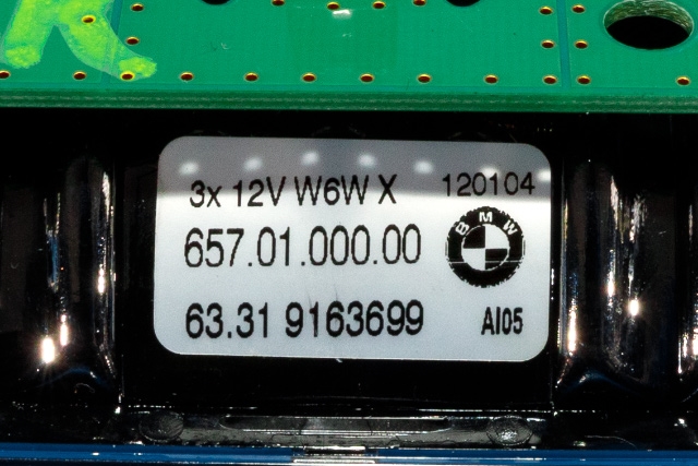 Taklyspanel til BMW 5-Serie 2010-2017 (F10/F11) (F10/F11) (BMW|63.31-9 163 699|)