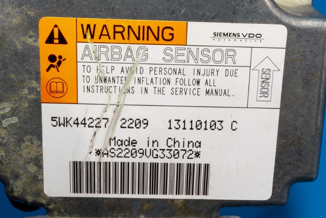 Styreenhet airbag hovedsensor til Isuzu D-Max 2007-2012 (Type I) (SIEMENS|5WK4 4227|)