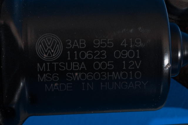 Viskermotor frontrute komplett m/overføring til VW Passat 2011-2015 (B7) (B7) (VAG|3AB 955 023|3AB 955 419|)