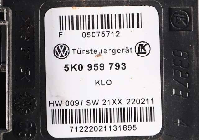 Ruteheis venstre foran til VW Caddy 2010-2015 (Type III, Fase 2) (VAG|1T0 959 701 T|5K0 959 793|)