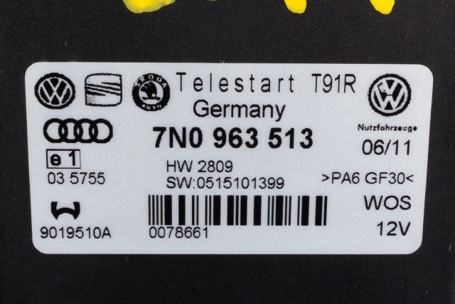 Varmeapparat diverse til VW Caddy 2010-2015 (Type III, Fase 2)  (VAG|7N0 963 513|)